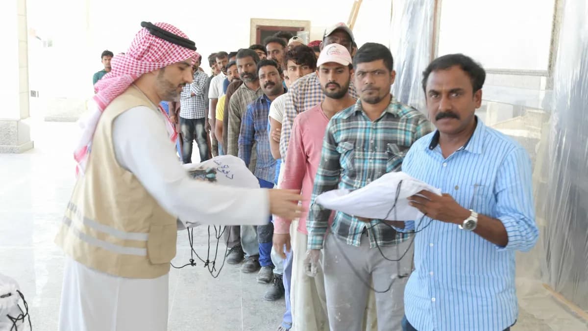 توزيع وجبات مشروع حفظ النعمة